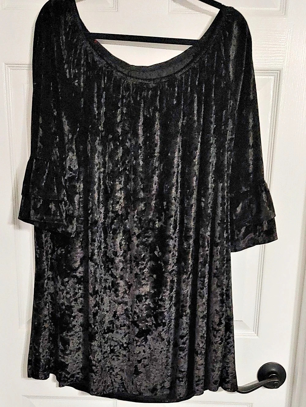 Black Velvet Tunic 2XL Like New